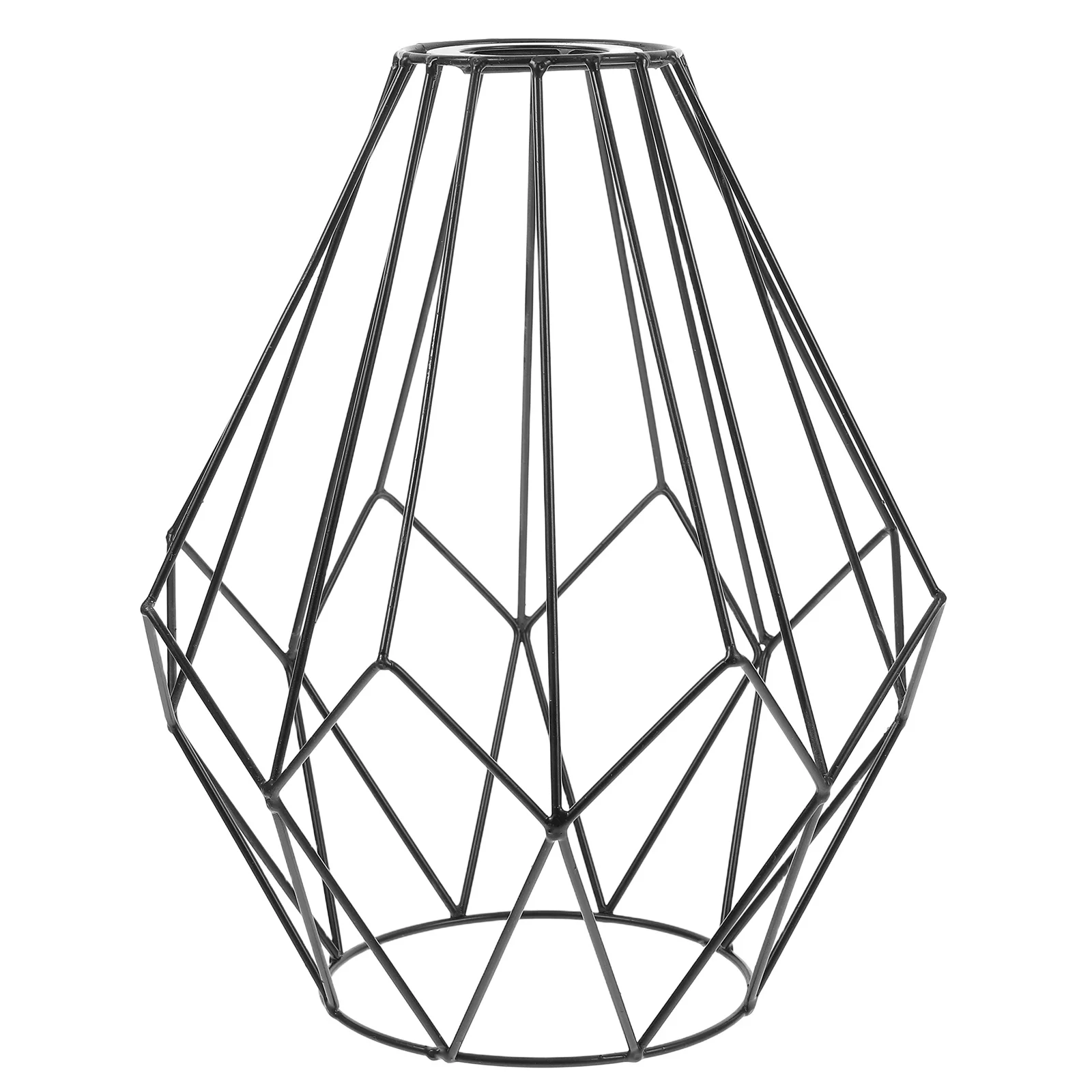

Metal Cage Lampshade Pendant Lights Covers Black Vintage Lamp Holders Hanging Lighting Fixture Farmhouse Dining Bedroom Decor