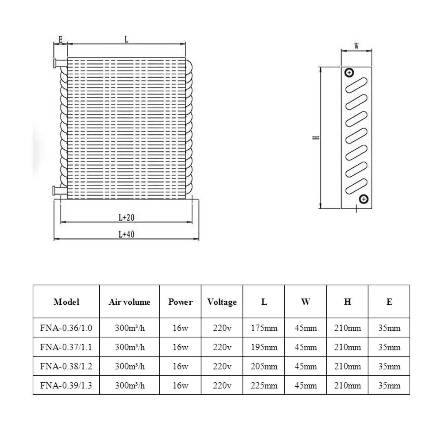 water cooling radiator aluminum sink fin radiators freezer radiator freezer condenser refrigeration system 360-390W aluminum