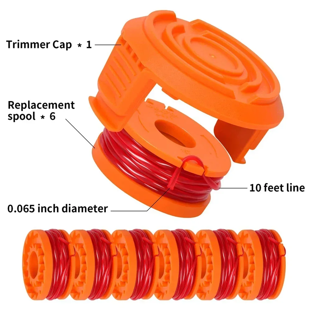 Trimmer Parts Grass Head Replacement Cap WG160 WG163 For Worx Power Equipment Trimmer Spool Line Lawn Mower Accessories