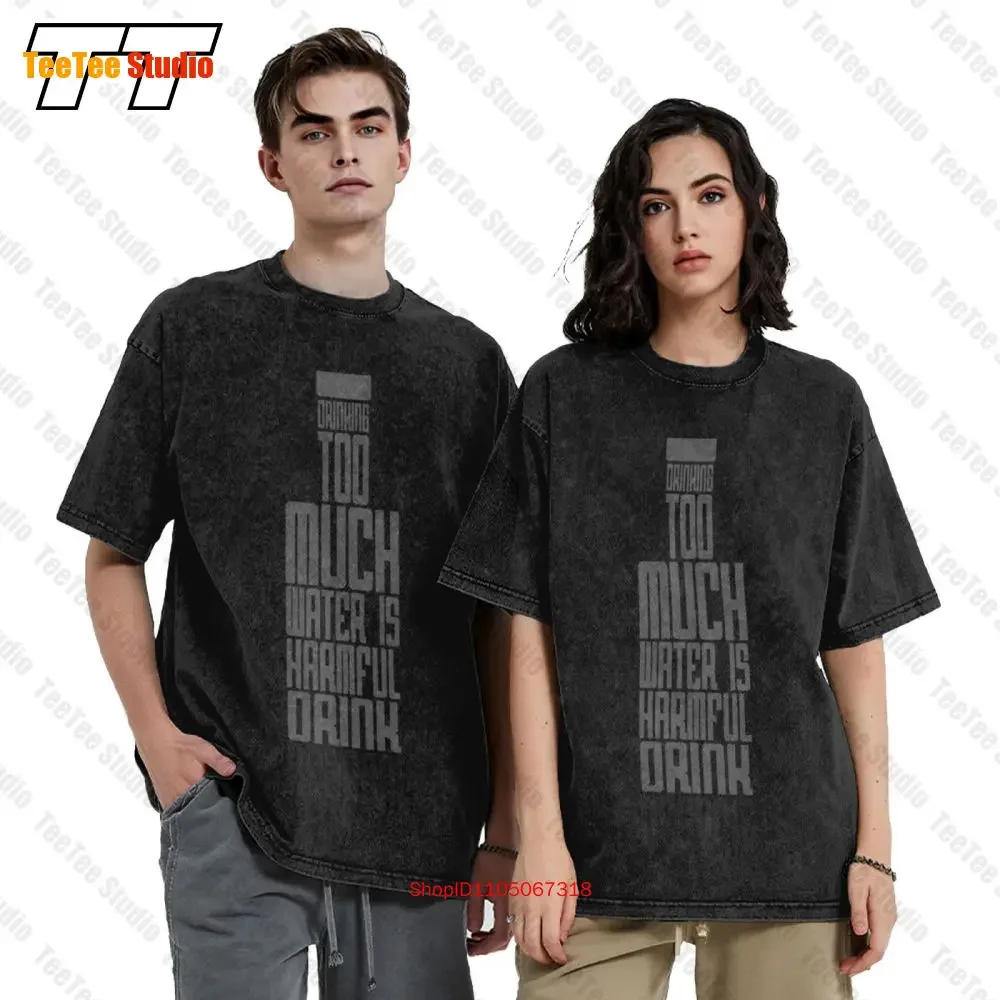Drinking Too Much Water Is Harmful Drink Negroni Vintage Oversized T-Shirt NI1E