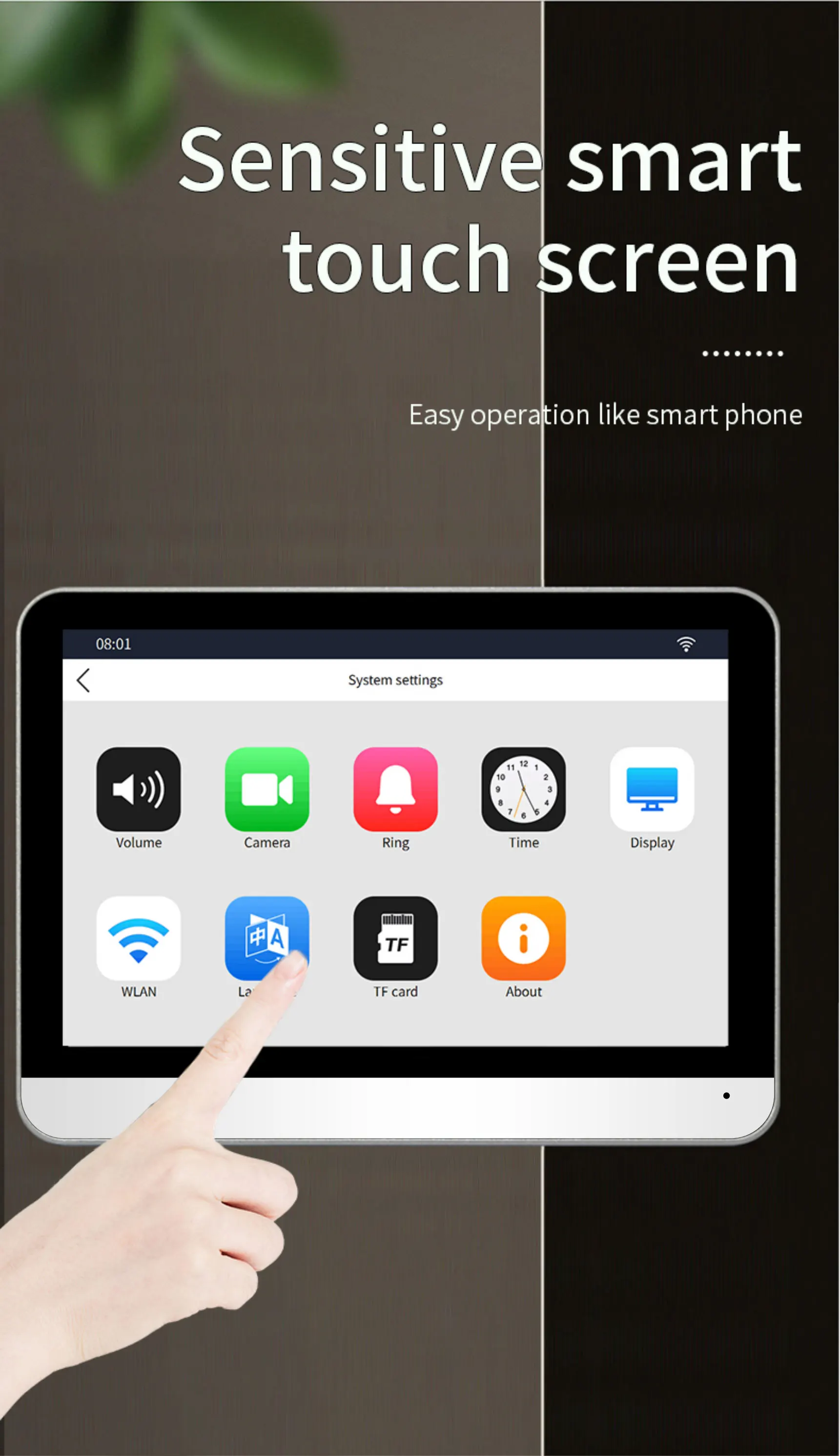 ANJIELO Tuya Smart 1080P نظام اتصال داخلي عبر الفيديو اللاسلكي للمنزل شقة جرس الباب اللاسلكي زاوية واسعة 160 درجة #3