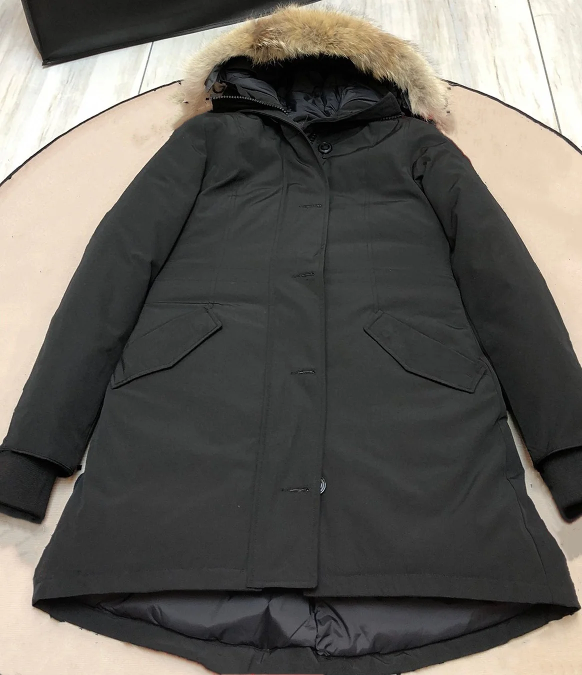 Winter warmer Mantel Damen Daunenjacke Langer Stil Berühmter Designer Parka der Luxusmarke Goose hochwertige Cusual-Jacke