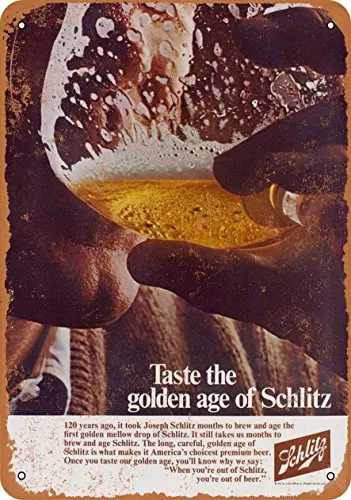 Metal Sign - 1969 Schlitz Beer - Vintage Look