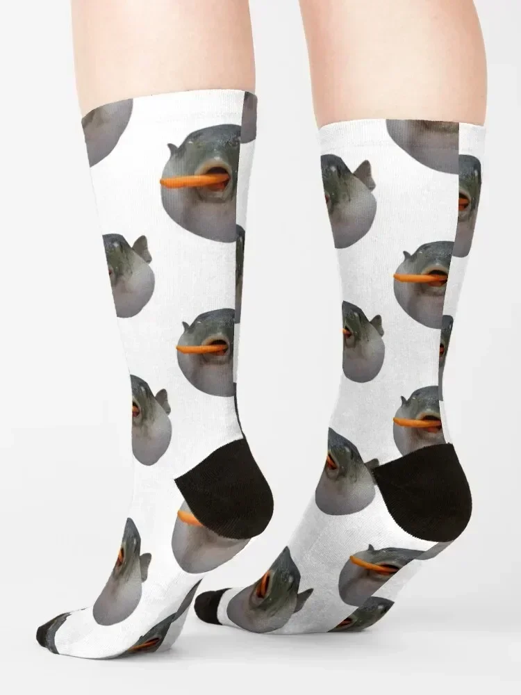 Puffer fish Meme Socks valentine gift ideas fashionable Heating sock luxury Socks Women Men's
