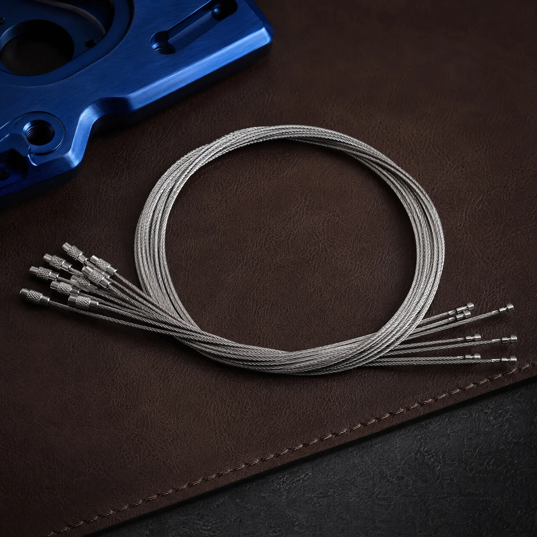 10Pcs Stainless Steel Keychain Loop Cable Loop Rings Multipurpose Luggage Tags Keyring Keepers Accessory Luggage Tags