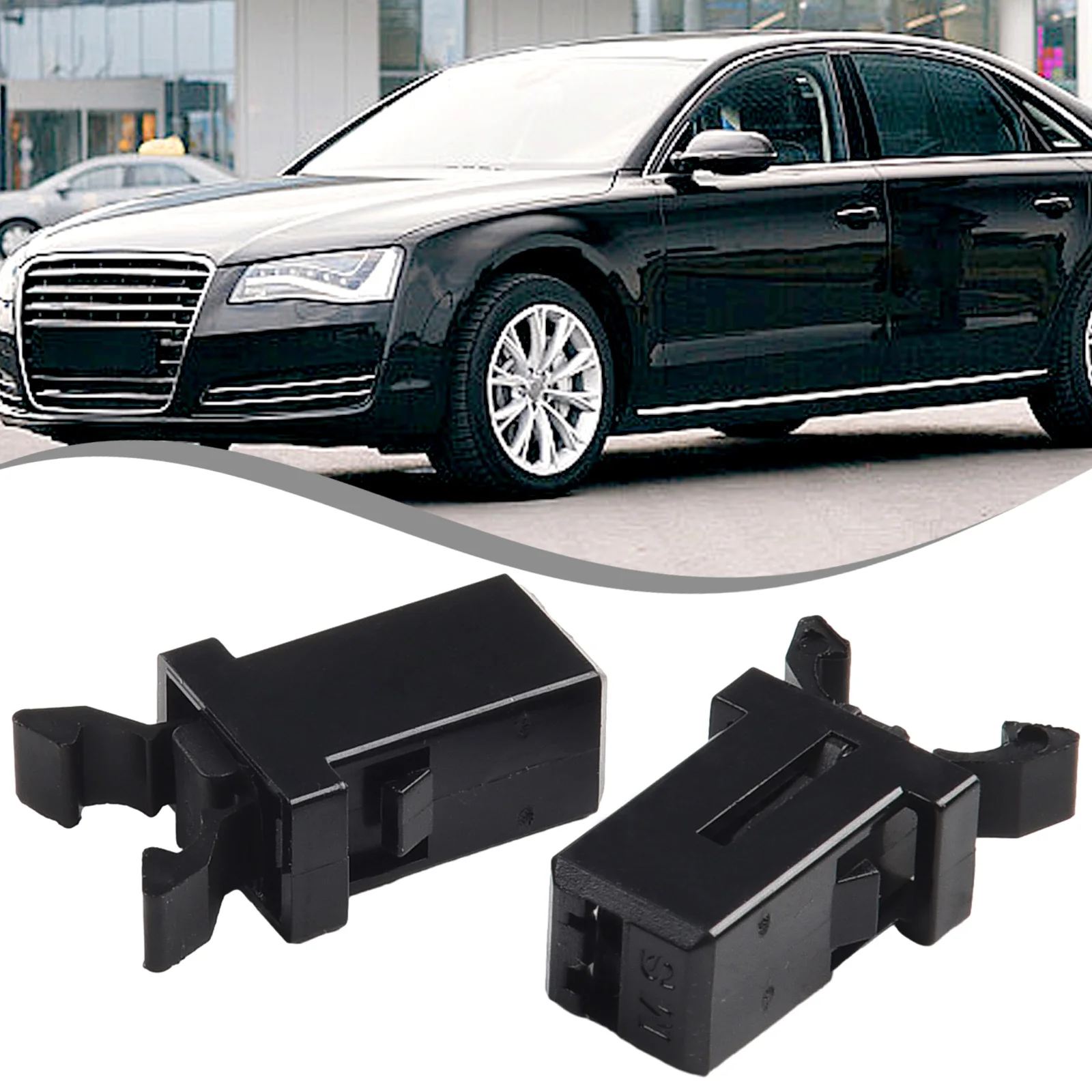 2Pcs Car Console Latch Sunglasses Holder Overhead Console Lock Vehicle Ashtray Latches Trash Can Clamps