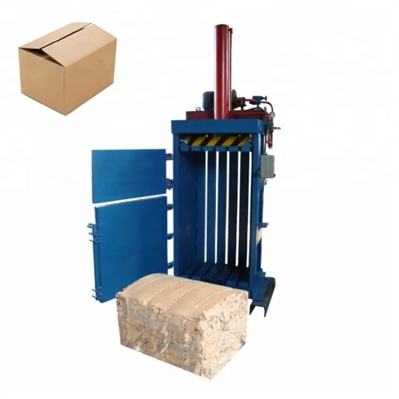 Waste Cardboard Box Packing Baler Scrap Paper Balling Machine Carton Compress Baler Customized