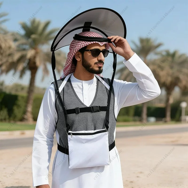 Outdoor Floating Sun Hat Windproof Rainproof Lightweight Shade Cap for Desert Hiking Fishing Outdoor Activities