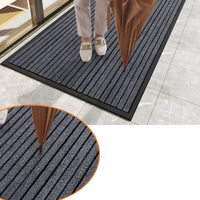 Top Grade Anti-Slip Hotel Entrance Carpet Simple Atmosphere Waterproof Mall Entrance Carpet High Dirt Supermarket Door Carpet