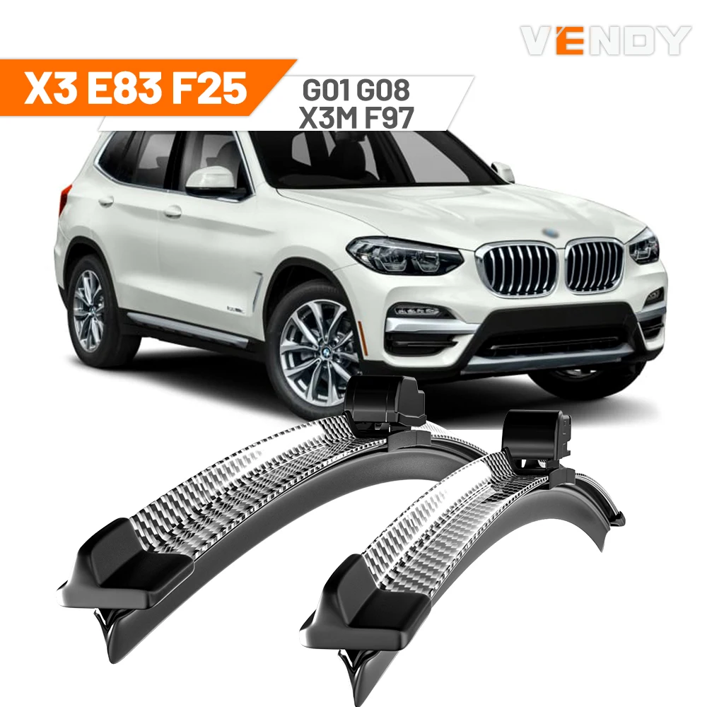 Für BMW X3 E83 F25 G01 G08 X3M F97 2004-2023 2005 2010 2011 2017 2018 2019 2 stücke Frontscheibe Wischer Klingen Scheibenwischer