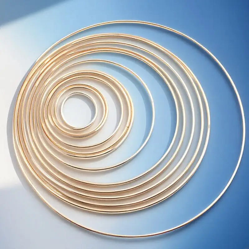 

10pcs Dreamcatcher Accessories 50Mm Metal Ring Diy Hoop For Craft Projects Macrame Plant Hangers Handmade Decor Wind Chimes Home