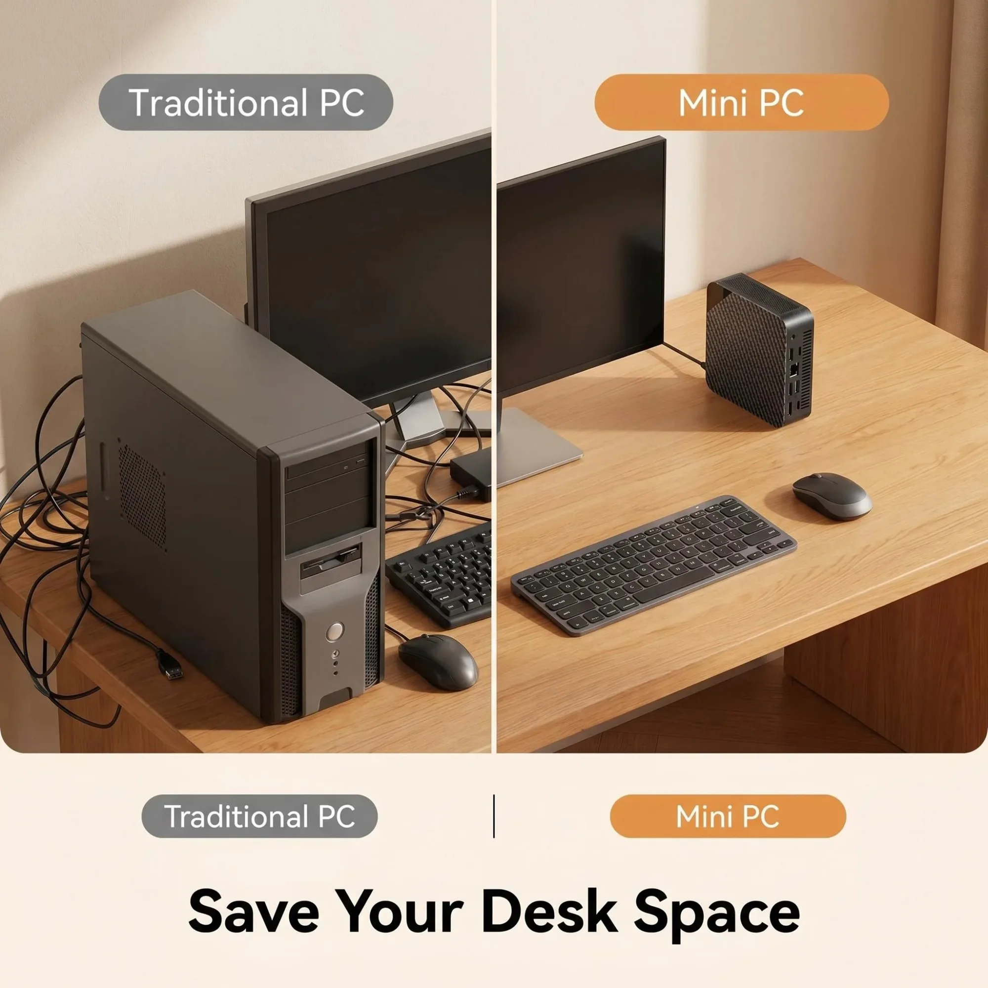 كمبيوتر مكتبي صغير محمول بمعال - مراجعة Retro Gaming Mini Pc وسعره