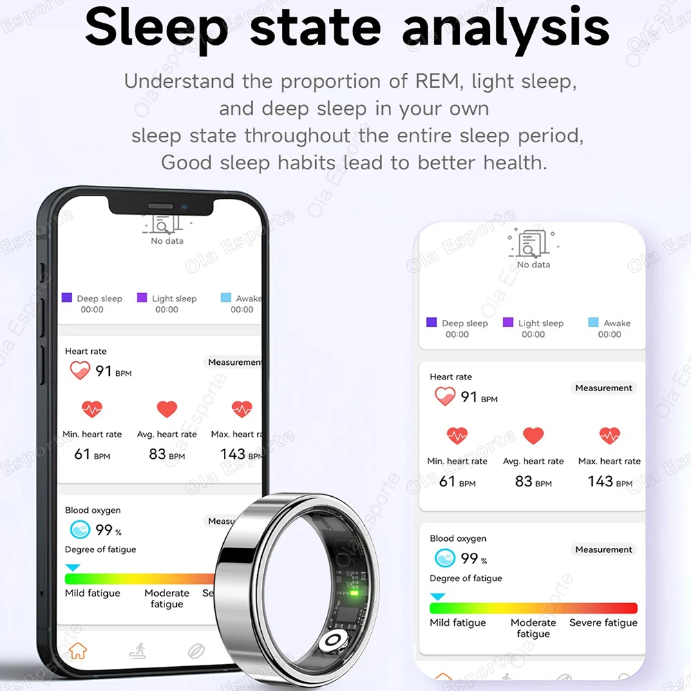 New Smart Ring Bluetooth 2026 Waterproof Lightweight Heart Rate & Blood Oxygen & Sleep Monitoring Men Women Gift For Android IOS
