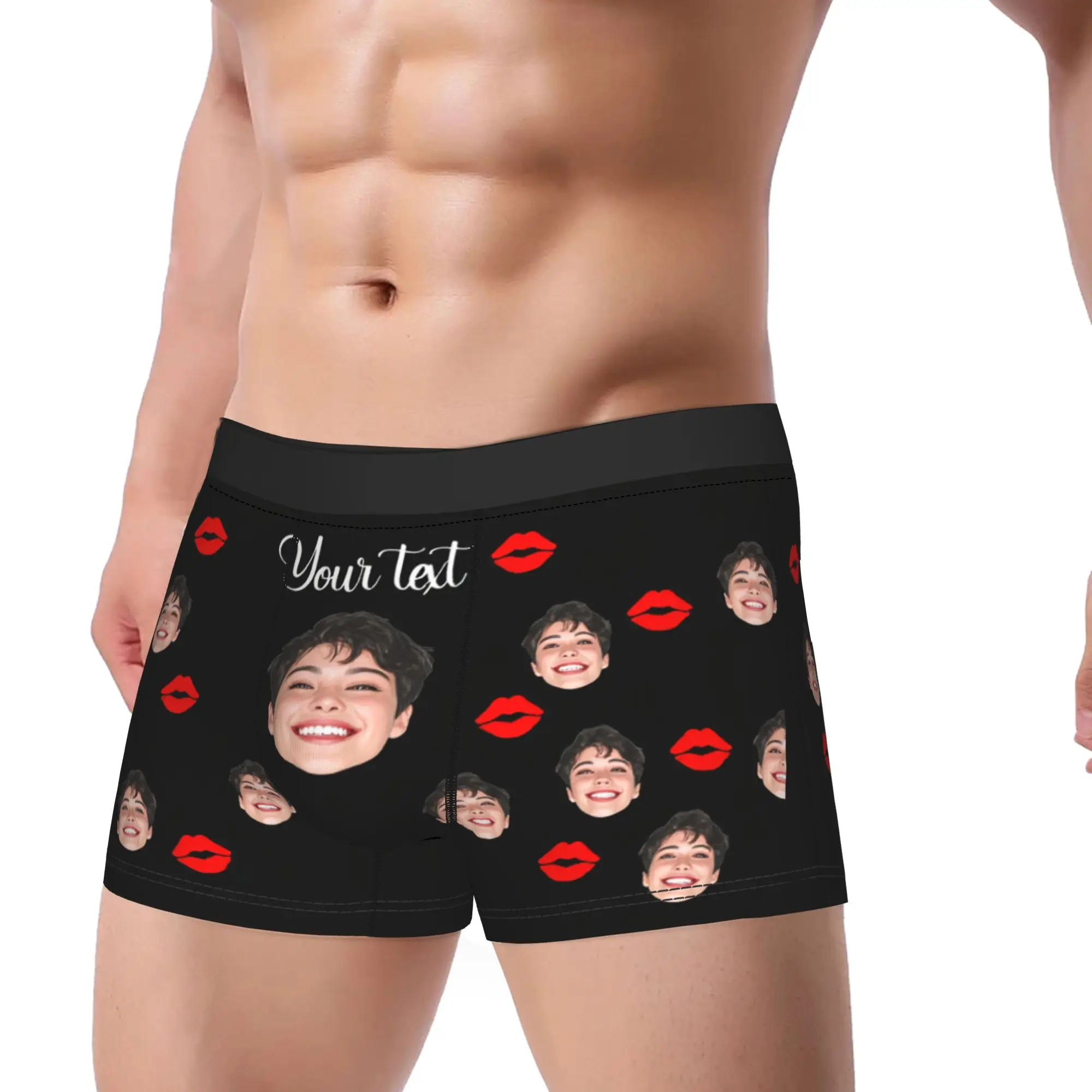 Personalized Underwear for Men Custom with Picture Underwear  Comfortable Underpants Pattern Shorts Briefs Men 3D Pouch Trunk