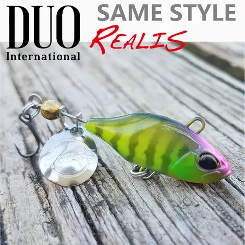 LURETV DUO SAME STYLE japonais REALIS SPIN 50S 9G VIB composite paillettes couche de bain complète basse leurre9035