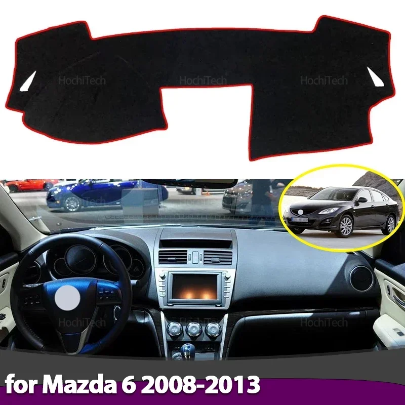 Anti-Rutsch-Armaturenbrett-Abdeckung, Schutzpolster, Autozubehör, Sonnenschutz, Teppich für Mazda 6 2008–2013, GH Atenza 2009 2010 2011 2012