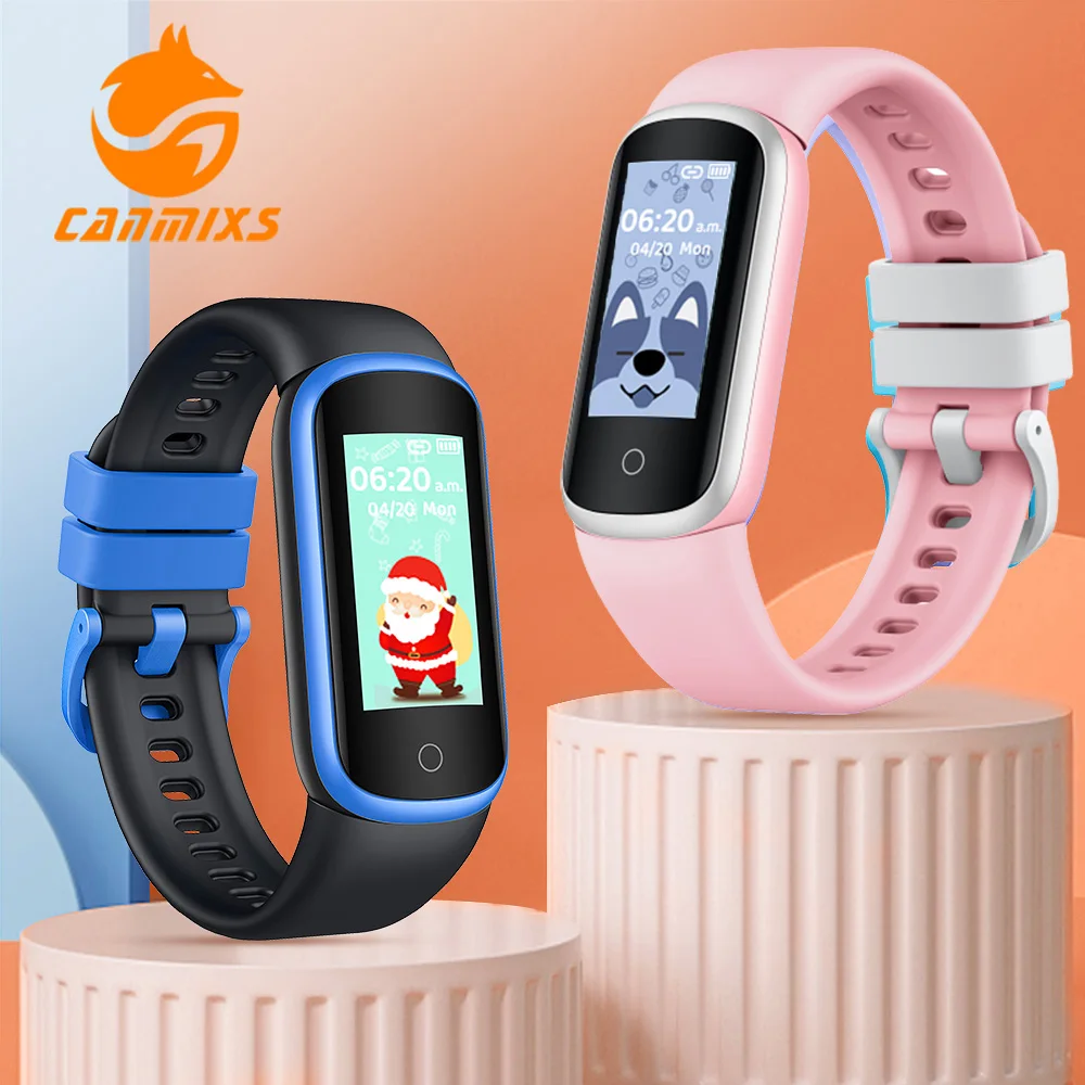 

Смарт-браслет CanMixs с монитором сна, сообщением, напоминанием, будильником, смарт-браслет с большим количеством спортивных режимов, Смарт-часы для детей