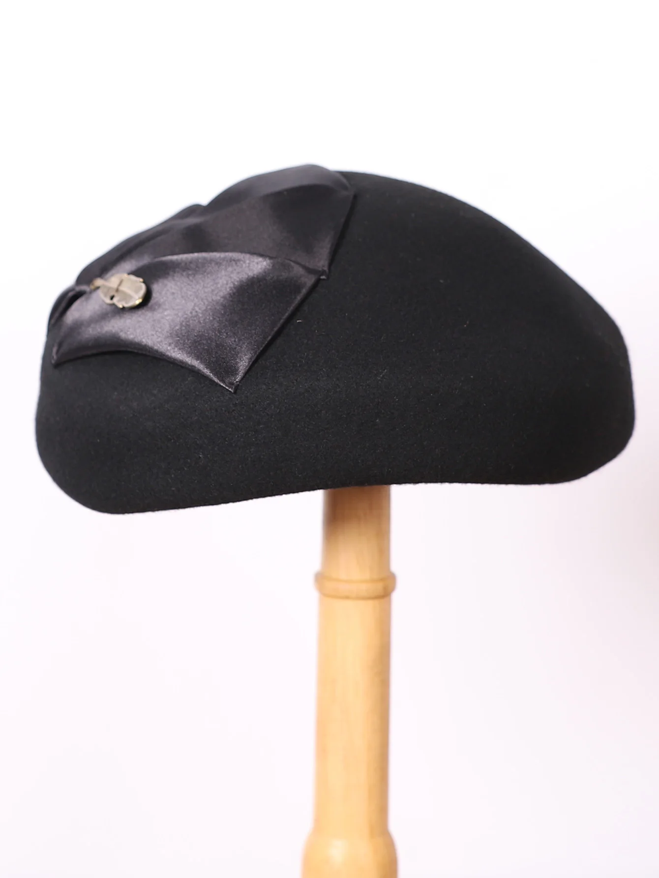 Eleganter Wollfilz-Fascinator-Hut für Damen, Damen, Hochzeit, Cocktail, formelle Kirche, Teeparty-Hüte, Baskenmütze, Kappen mit Blatt – Detail 18