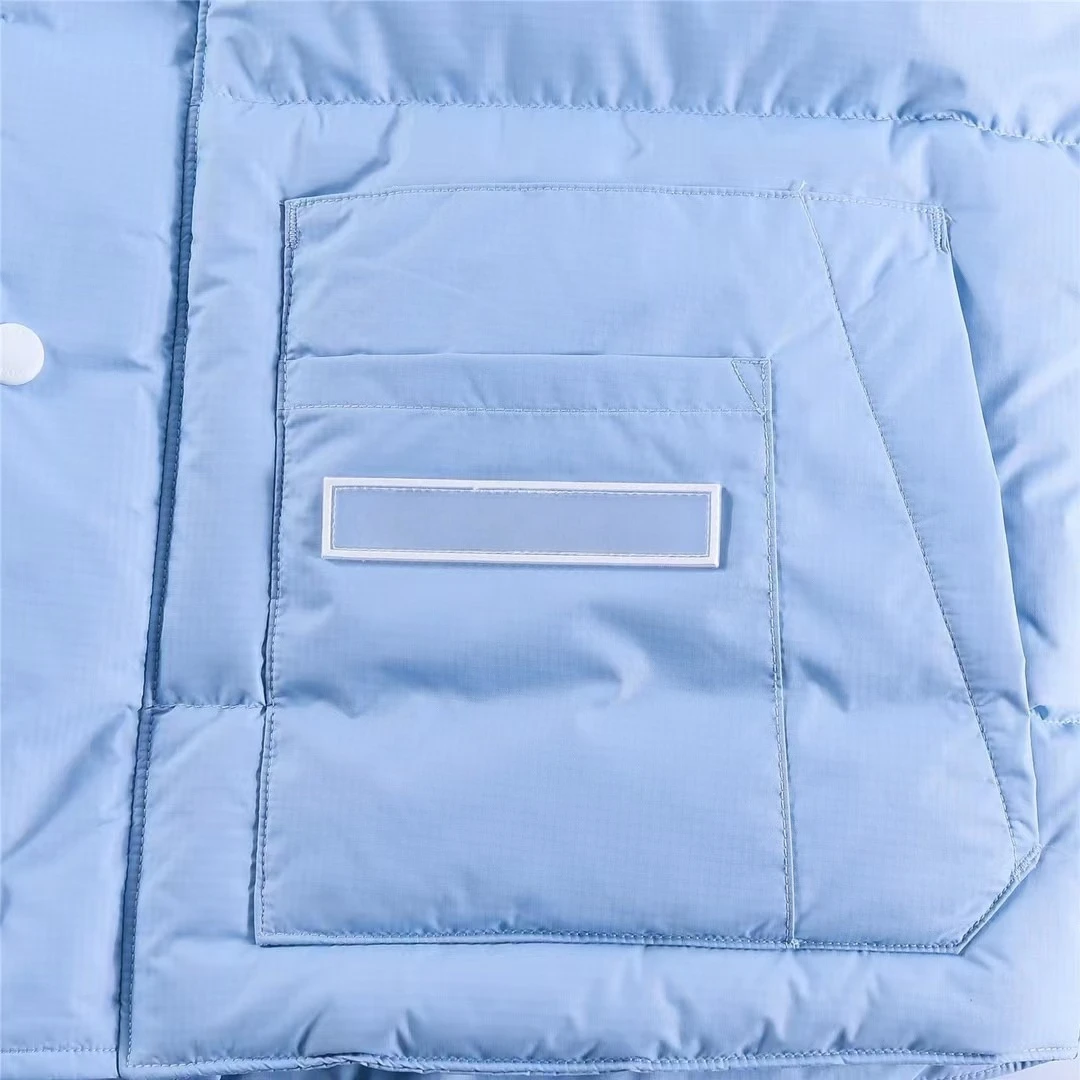 الفاخرة مصمم القطن جاكيت بلا إكمام جودة عالية الخريف والشتاء العلامة التجارية العصرية الذكور اليومية عادية أسفل سترة 2025