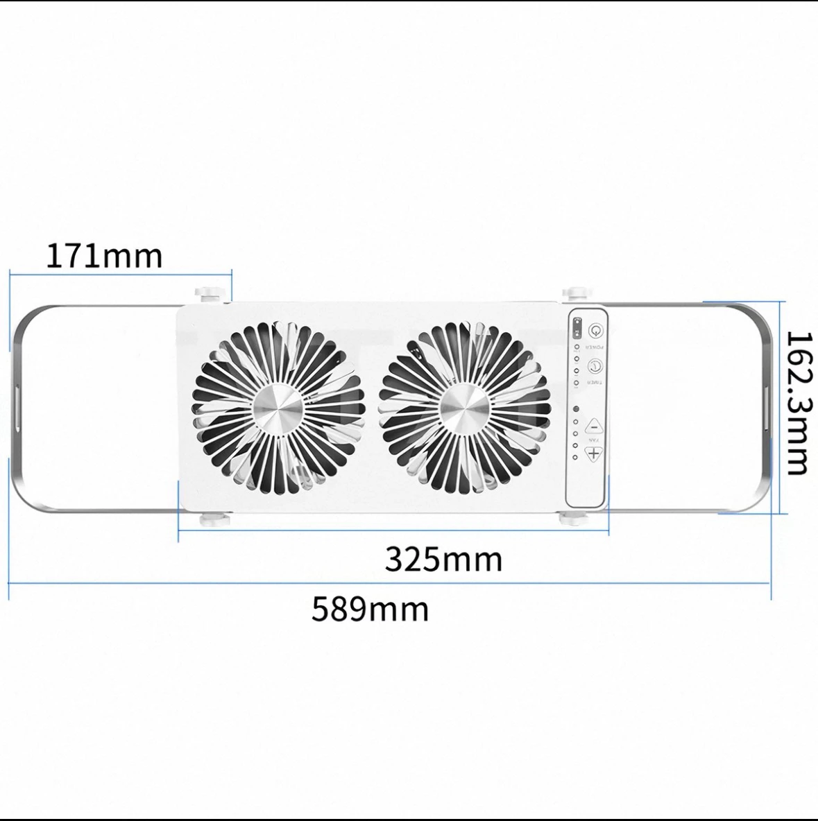 Outdoor RV Ventilation Fan Remote Control 4 Speed Reversible Airflow Waterproof Stainless Steel for RV Trailer MotorHome