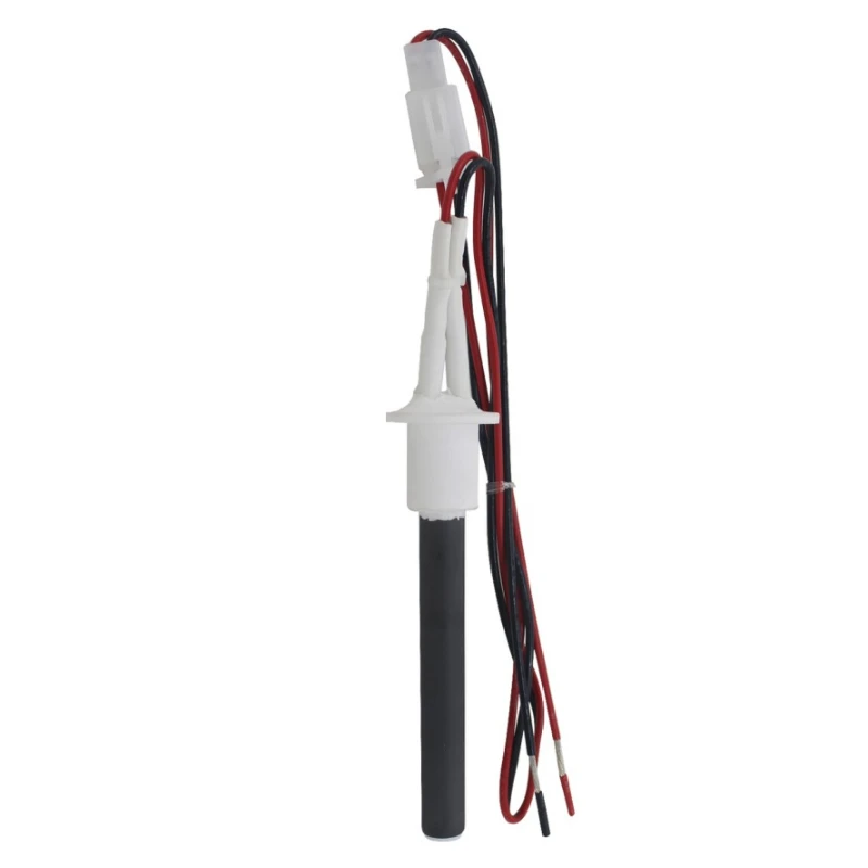 220V 300W Ceramic Igniter for BBQ Wood Pellet Stove Hot Rod Heating Tube Bline/Through Tube Size OD10.5 × ID6 × L100 mm Black
