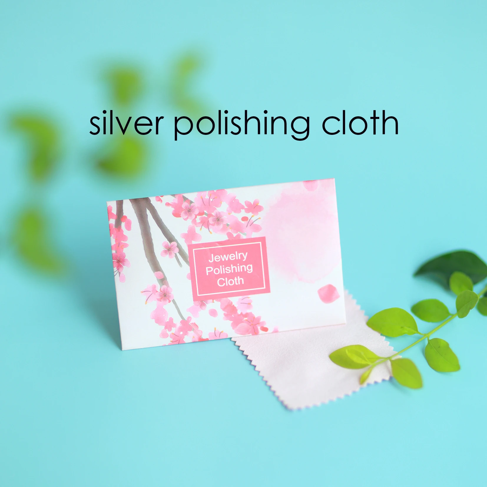Gold Polishing K Gold Cleaning Suede Cloth with Silver Polishing Powder Pink Cloth 6.5*10 Gold Necklace Cleaning Cloth