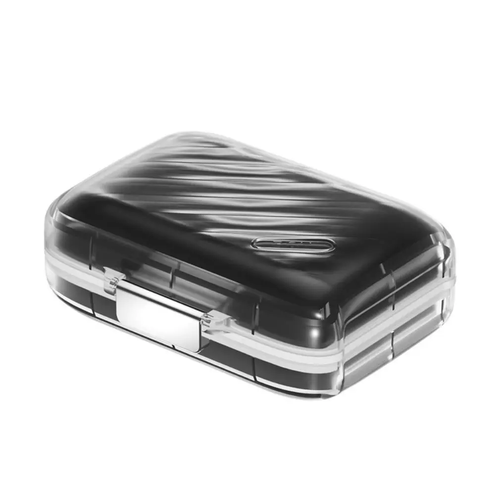 Mini with Cover 7Grids Pill Box Waterproof Food Grade Subpacking Pills Case Container A Week Multi-cell Weekly Pill Case Jewelry