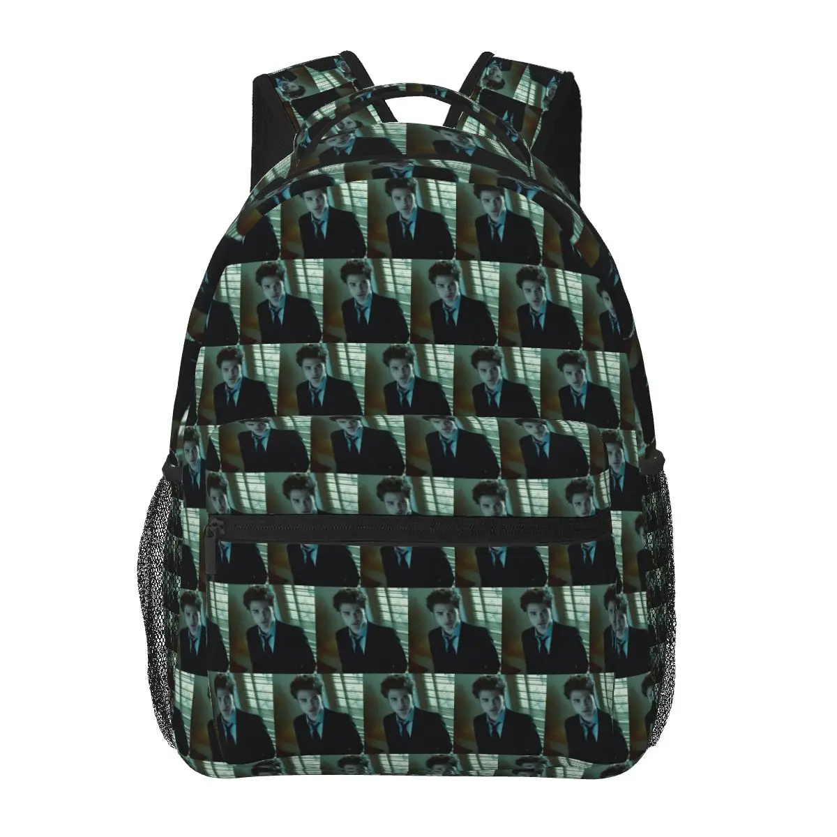 The Twilight Saga Edward Cullen Student Backpack School Bag Hiking Travel Daypack for Boys Girls Fashion Bookbag Shoulder Bags