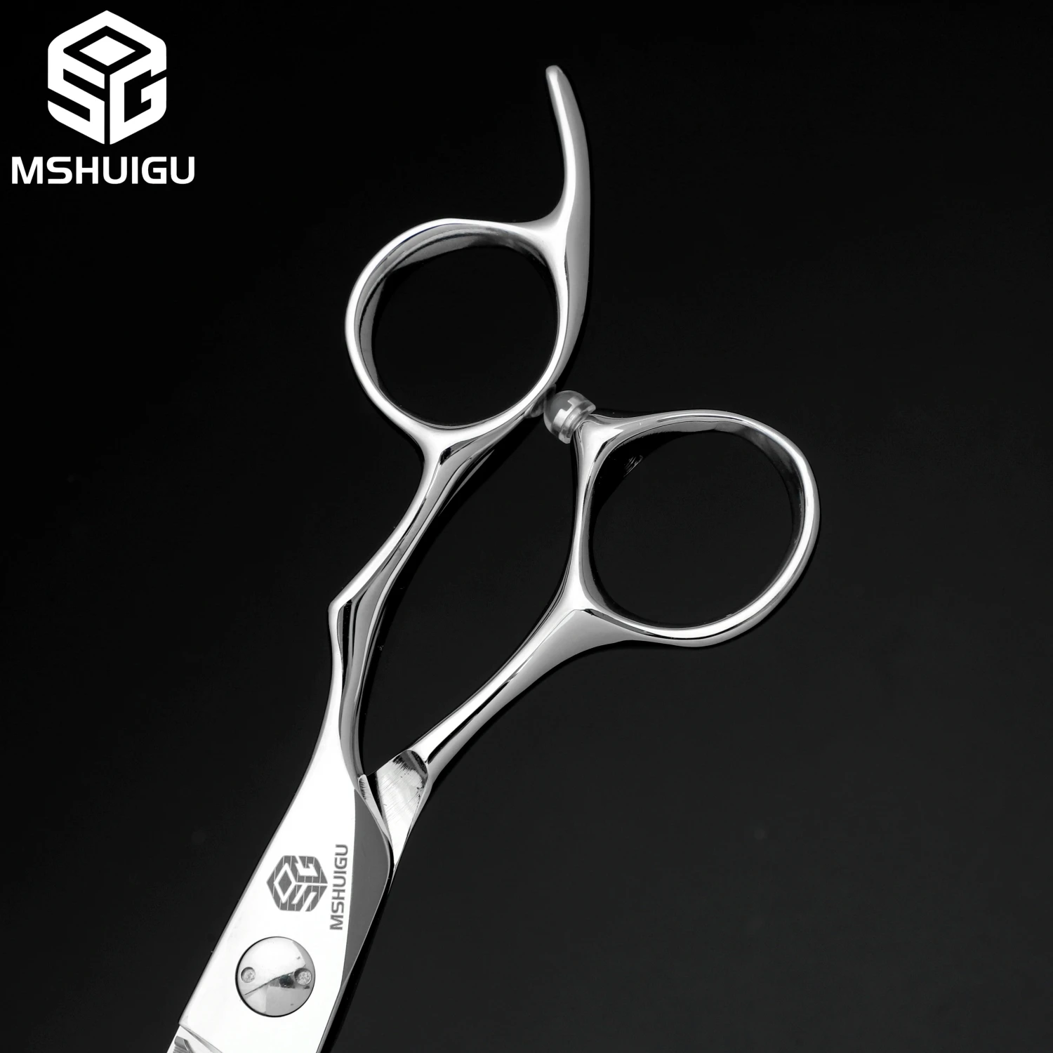 MSHUIGU Professionelle Friseurschere Multifunktionale Effilierschere mit Zähnen auf Beiden Seiten VG10 6 Zoll – Detail 9