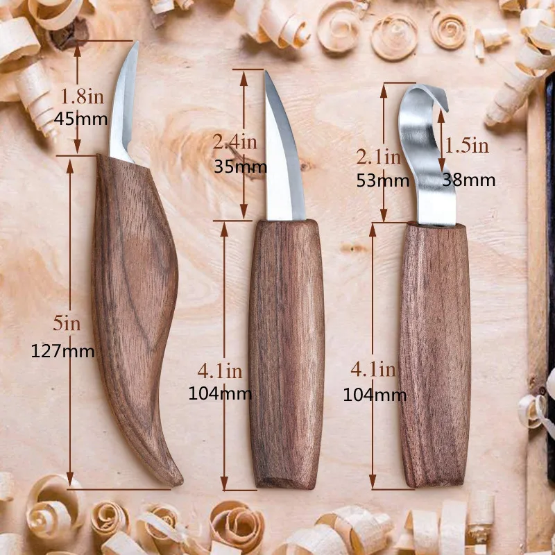 1PCS Wood Carving Knife Tool Set DIY Peeling Woodcarving Sculptural Spoon Carving Cutter Carving Knife