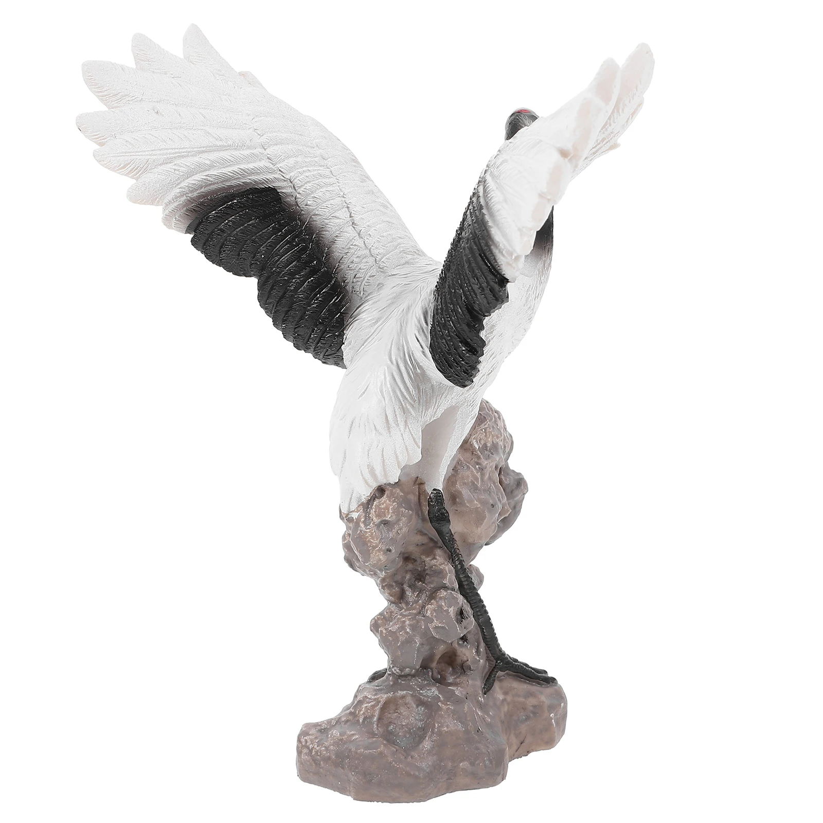 

Crane Statue Ornaments Realistic Design Garden Decor Fish Tank Decoration Safe Material Lifelike Details Miniature