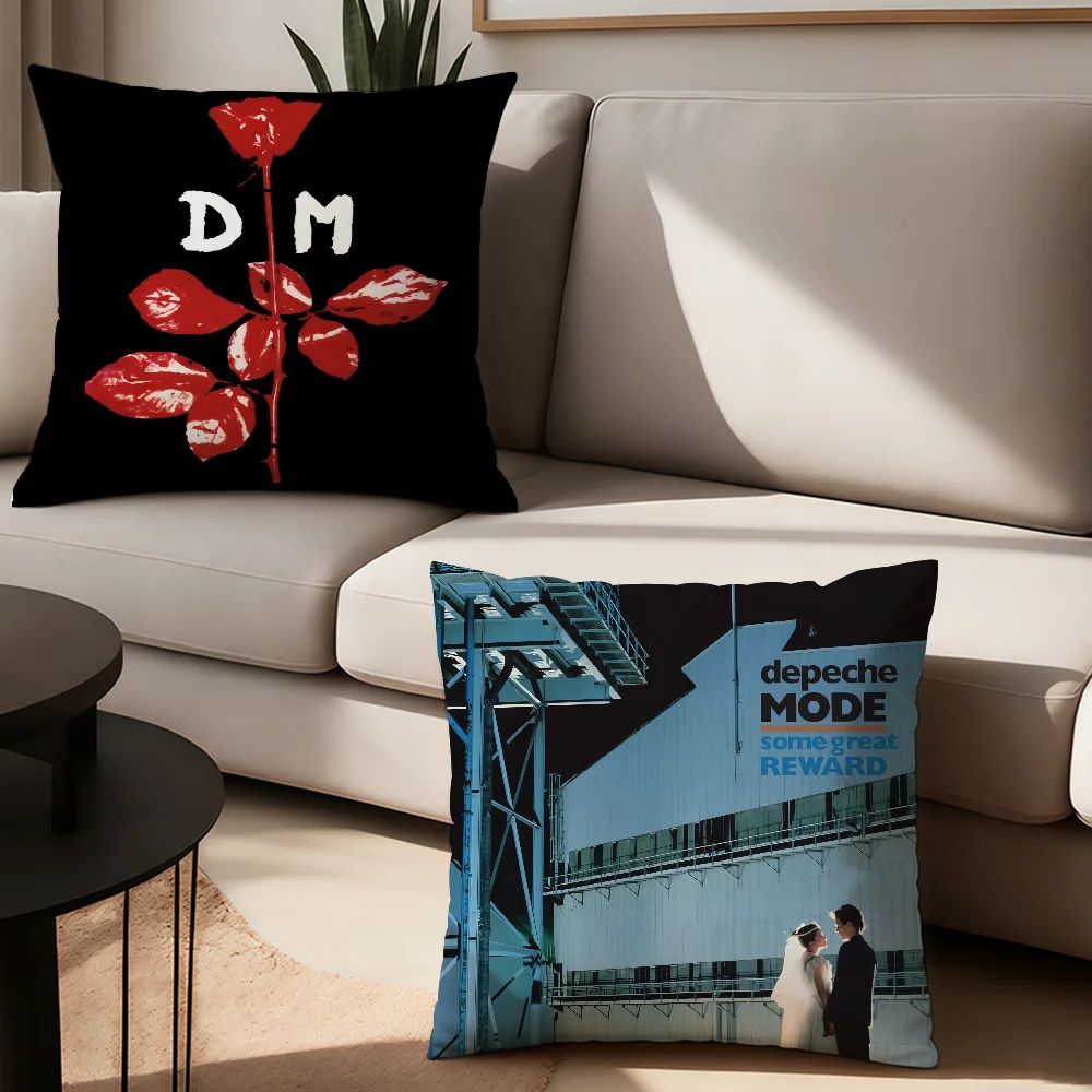 

Rock Band D-Depeche M-Mode Pillow Case Office Cushions Suitable For Sofa Car Bedroom Decorative Cushion Cover