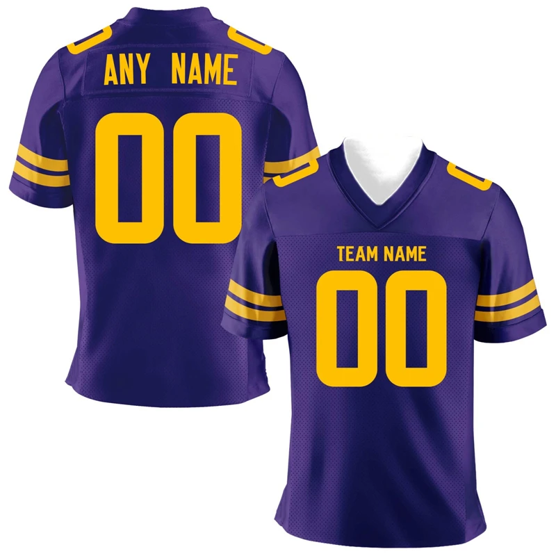 Free Customized Team Name Number Name Rugby T-shirt Personalized DIY V Neck Sports T Shirt Man Loose Quick Dry Team Uniform Tops