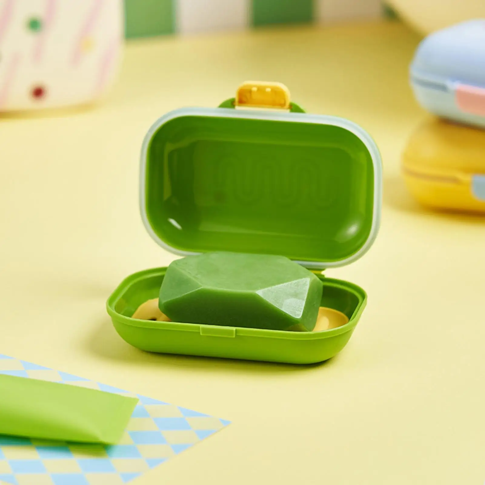 Portable Leak Proof Soap Box with Lid Travel Soap Container for Shower Vacation Gym Camping Outdoor Bathroom Accessories 1PC
