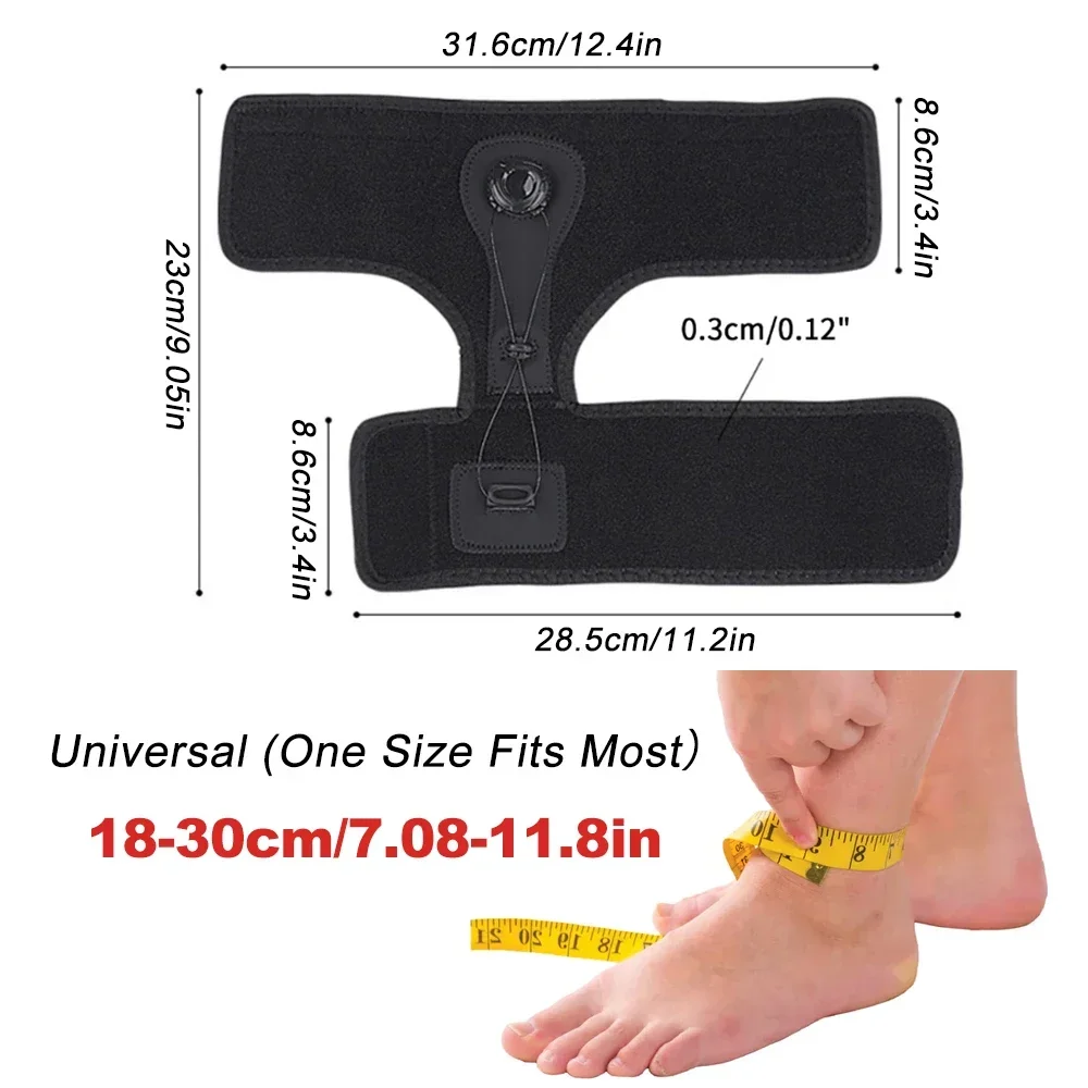 1Pc Comfortable Knob Adjustment Corrector, Orthosis Plantar Fascia Foot Rest Fixation, Ankle Brace Support for Tendonitis