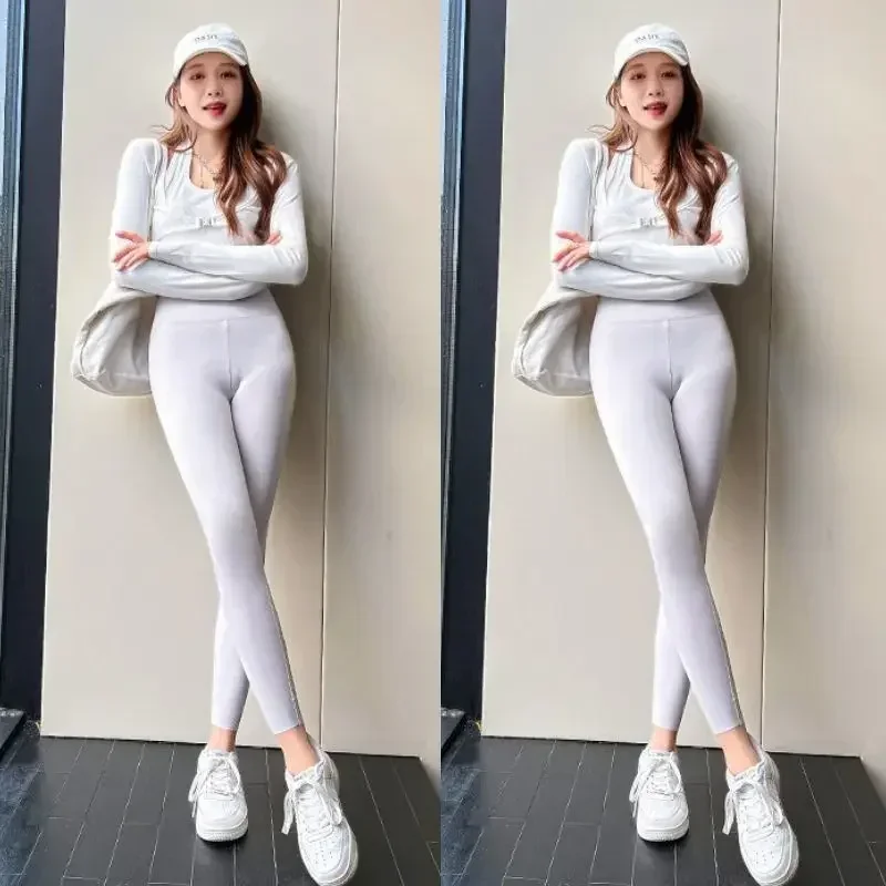 

Invisible Seamless Open-crotch Pants Shark Skin Leggings Women Wear Tight Thin. Fitness Womens Clothing Sexy Pants Traf