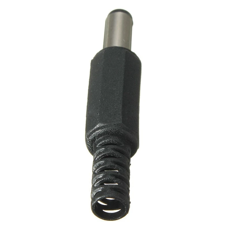 Adaptador de enchufe de alimentación de CC, 5 piezas, 5,5mm X 2,5mm, conector macho