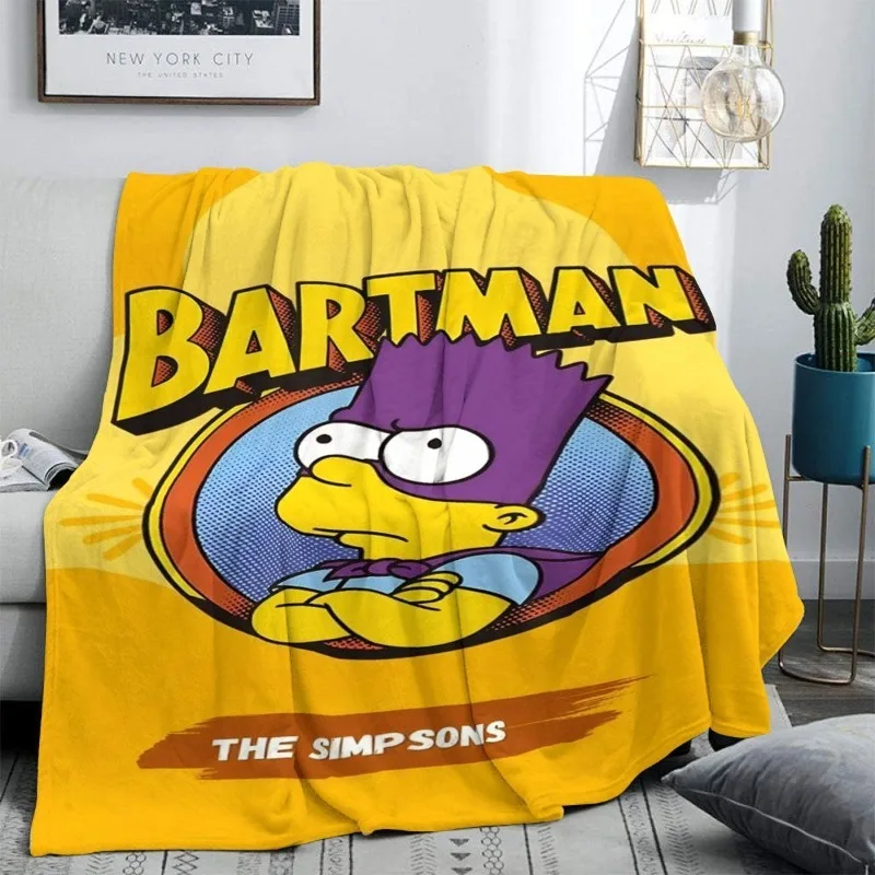 Neue The Simpsons Homer Bart Lisa Abe Kreative Cartoon-Flanelldecke Weiche und bequeme Decke für die Mittagspause und für klimatisierte Räume – Detail 4