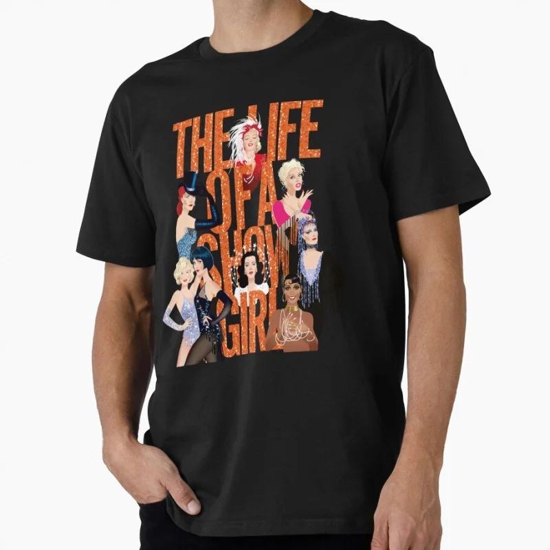 

0826# The Life Of A Showgirl music singer Gift t shirt for men Large size Tops 100% cotton printed man clothes
