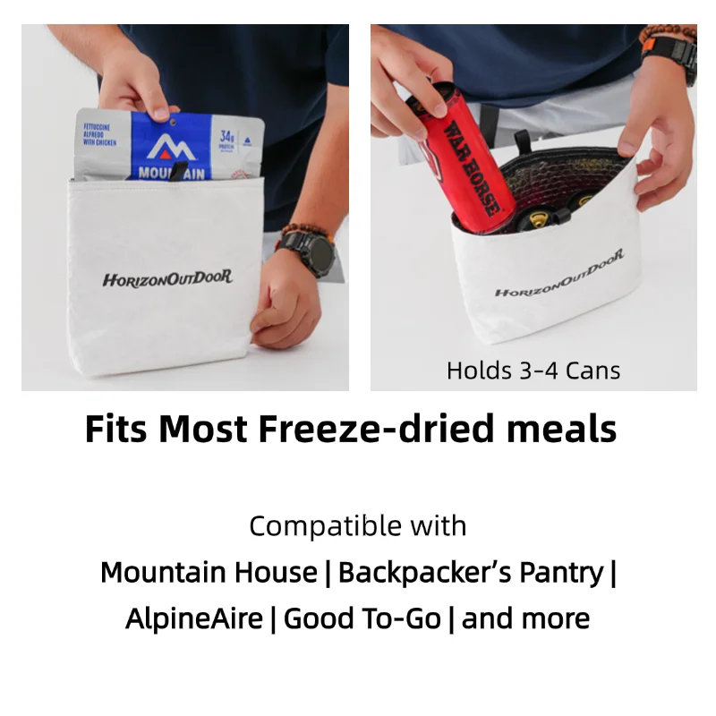 [HODR] Ultralight Thermal Pouch 20 g | Bubble-Foil Insulated Food Bag | Tyvek® Shell Insulated Pouch Small