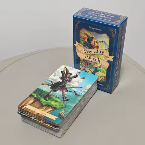 Everyday Witch Tarot in Russian Language 78 Pcs Fun, Practical, Easy-to-use Tarot Cards Based on Classic Rider Deck - 10.3*6cm