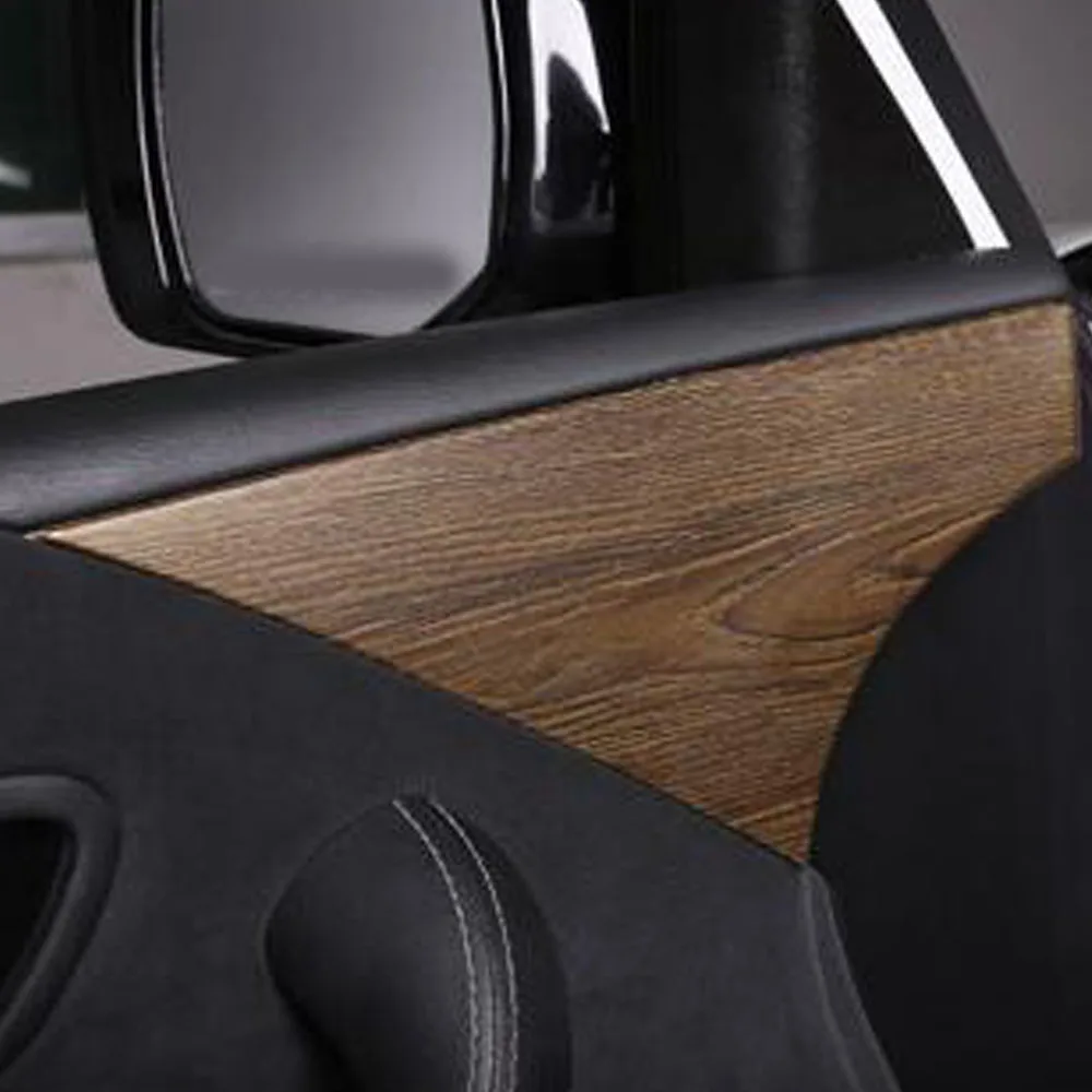 For Nissan Patrol 2017 2018 2019 2020 ABS Plastic Car Door A Pillar Triangle Cover Decoration Trim Auto Interior Accessories