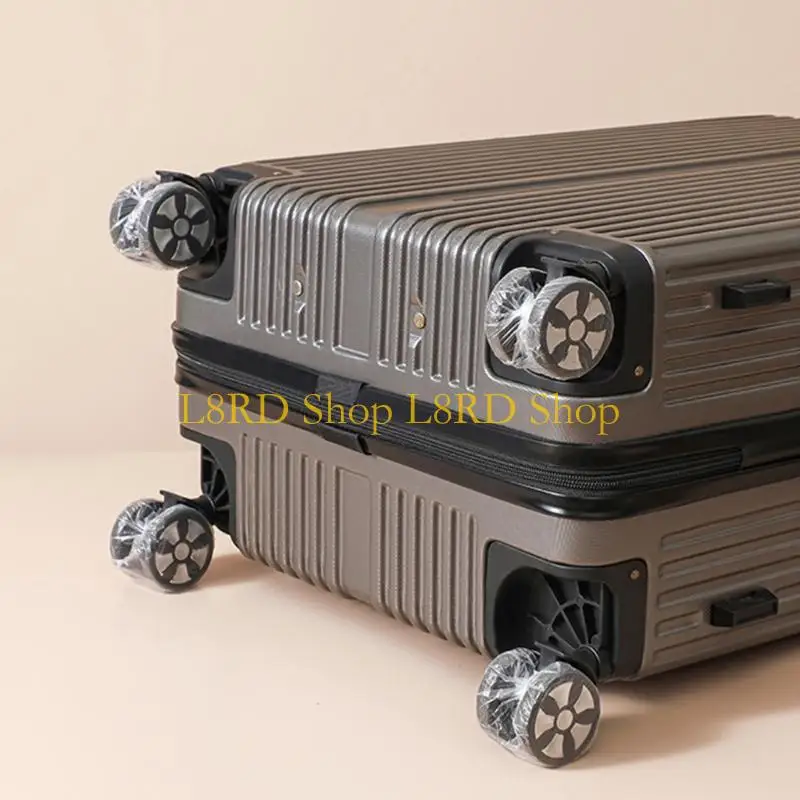 L8RD 50/80pcs Disposable Wheel Covers For Suitcases Non Woven Fabric Wheel Sleeve Protectors To Maintain Cleanliness