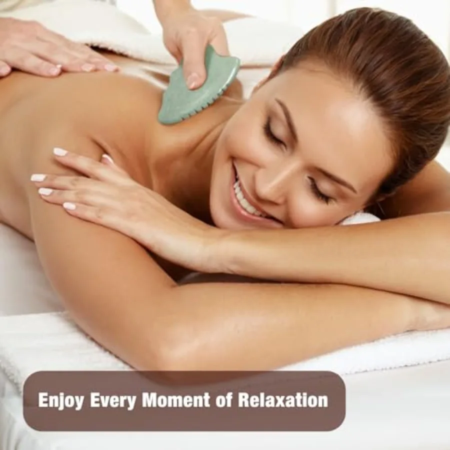 Gua sha ferramentas faciais ferramenta guasha para rosto jade gua sha pedra pente borda rosto escultura ferramenta ferramentas de cuidados com a pele para dispositivo face lift