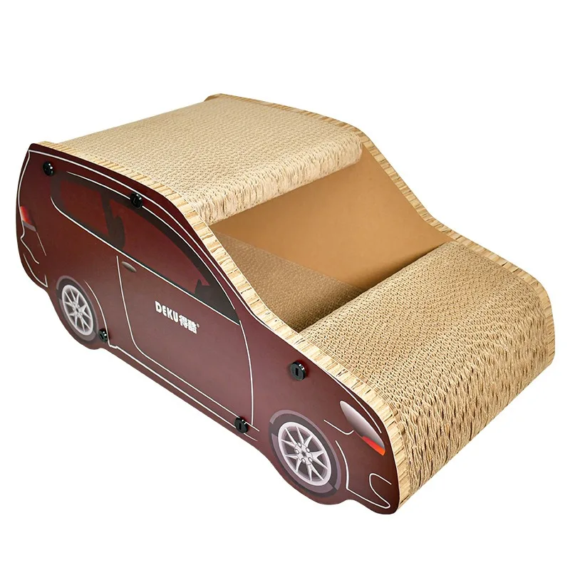 

Car Shape Cat Scratcher Bed Corrugated Cardboard Cat House SUV Design Indoor Scratch Board Toy Durable for Cats with Catnip plus