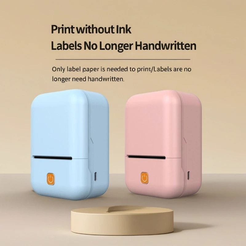 

Мини-портативный термопринтер для этикеток, принтер для этикеток, бумаги, образовательные принадлежности, принтер для наклеек с именем для студентов, название, ошибка, заметка