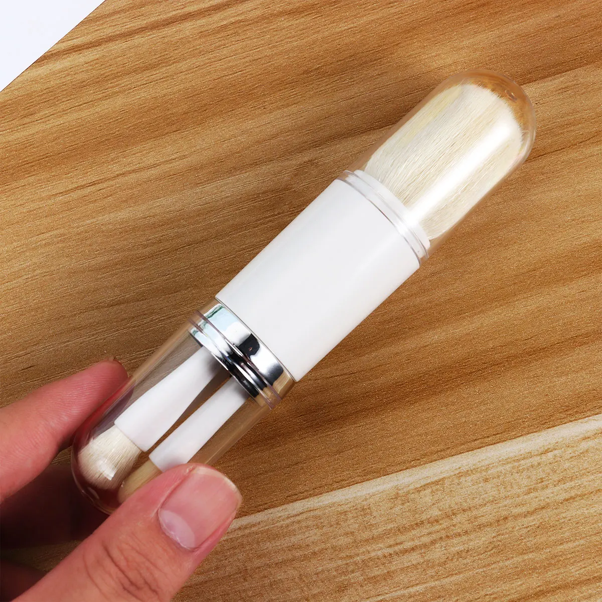 Multifunctional Brush Set Dual Ended Lightweight Portable Makeup Tools Transparent Lids Reusable Durable Easy