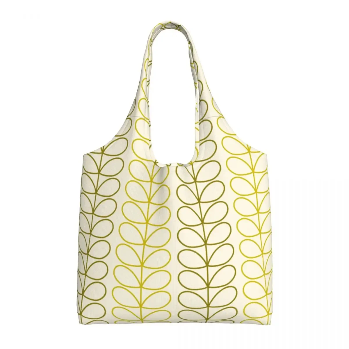 Custom Orla Kiely Linear Stem Multi Groceries Shopping Bags  Canvas Shopper Tote Shoulder Bags Large Capacity Washable Handbag