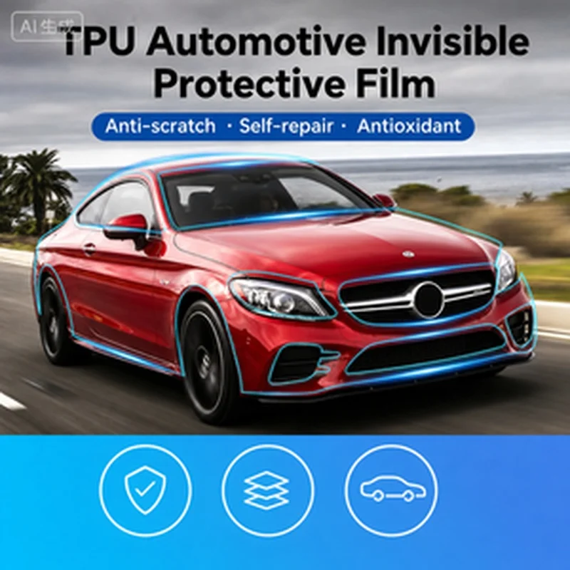 For Mercedes BENZ C-CLASS C205 AMG C43 COUPE 2019-2023 TPU Paint Protection Film Pre-cut PPF Kit Car Body Anti-Scratch Resistant