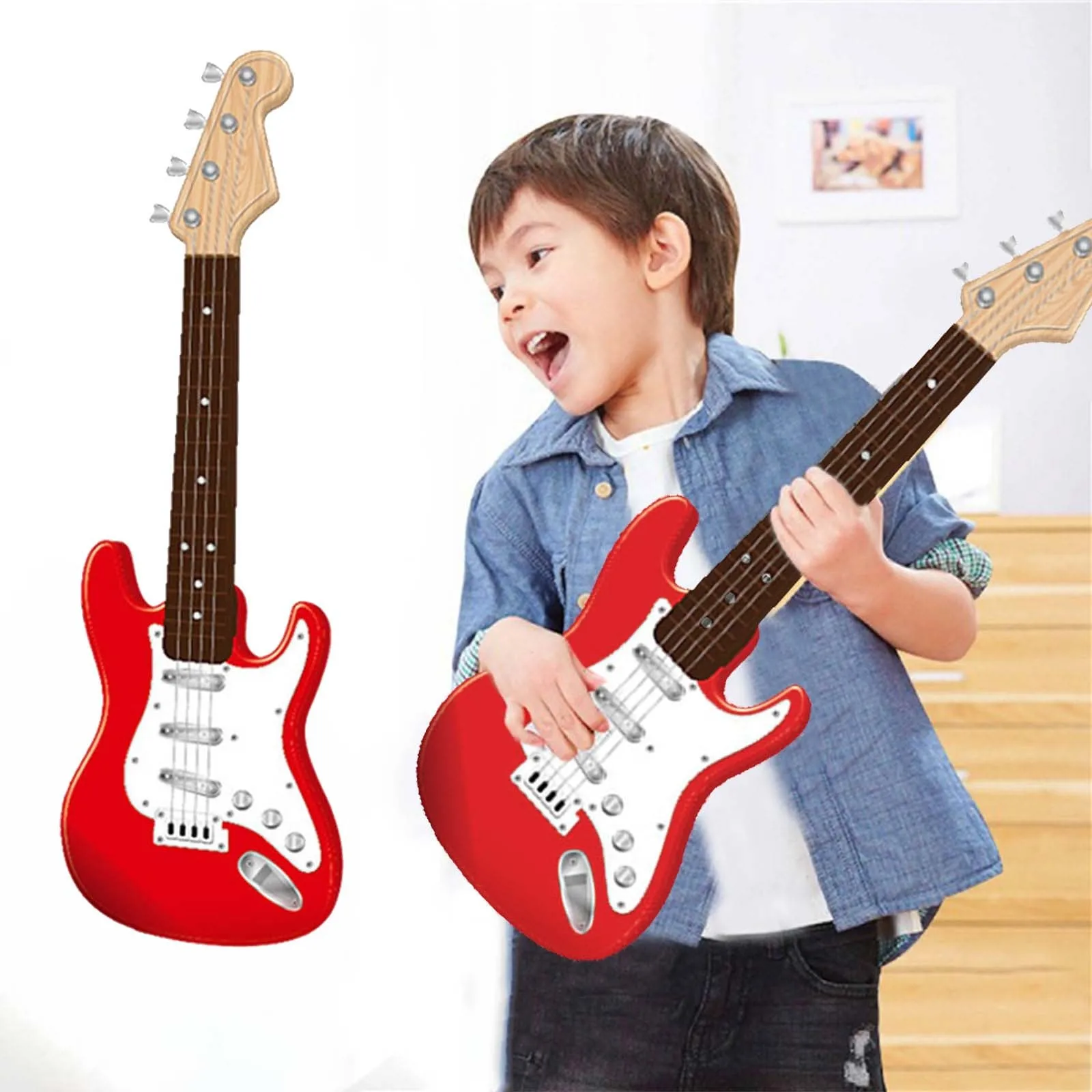 Guitarra para niños para niñas y niños, guitarra de juguete, guitarra rosa, instrumentos musicales, regalo de cumpleaños, fiesta para niños Shuxiu Wang 8390615163996 | en línea Guitarra para niños para niñas y niños, guitarra de juguete, guitarra rosa, instrumentos musicales, regalo de cumpleaños, fiesta para niños Shuxiu Wang 8390615163996 | en línea